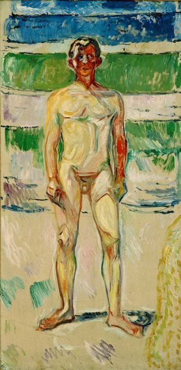 Badender Knabe a Edvard Munch