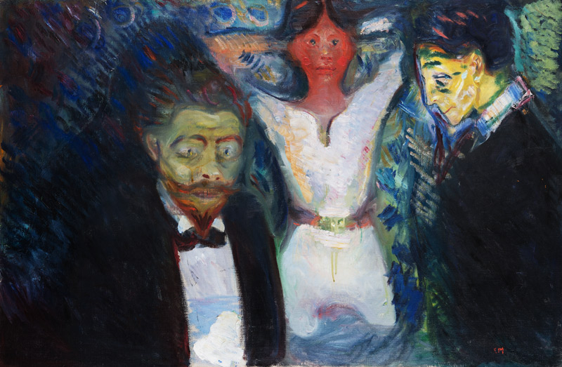 Jealousy a Edvard Munch