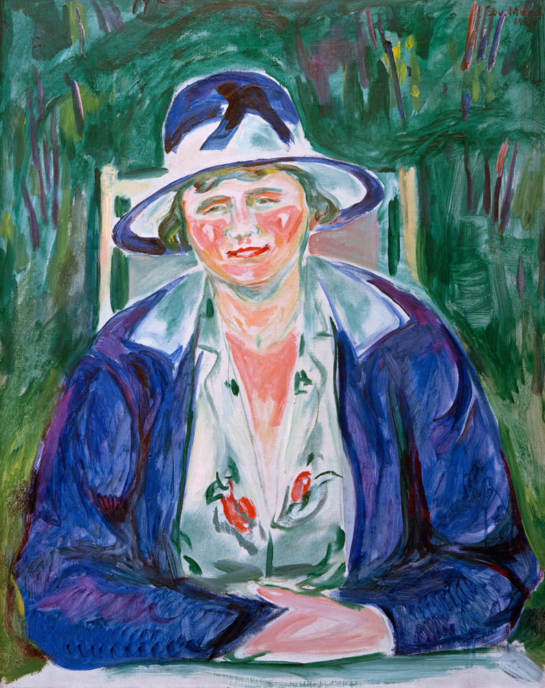 Portrait der Frau Hoffmann a Edvard Munch