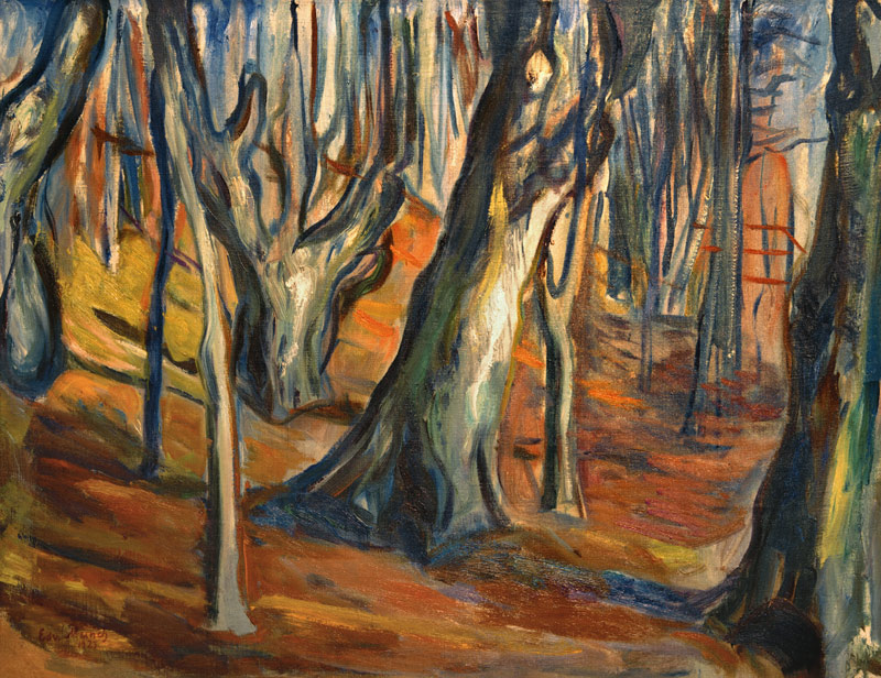 Autumn (Old trees, Ekely) a Edvard Munch