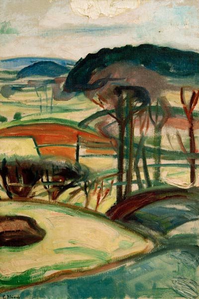 Landscape a Edvard Munch