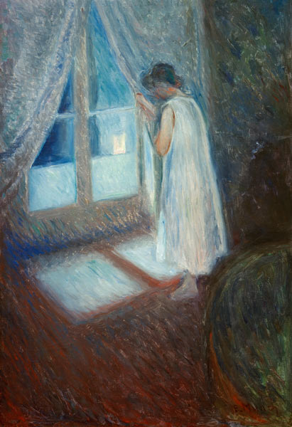 Das Mädchen am Fenster a Edvard Munch