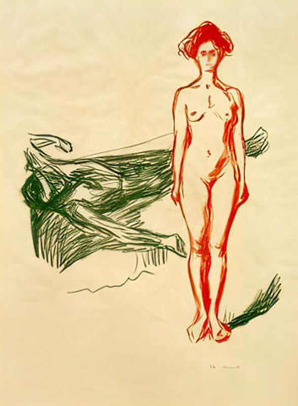(Mörderin) Tod des Marat a Edvard Munch