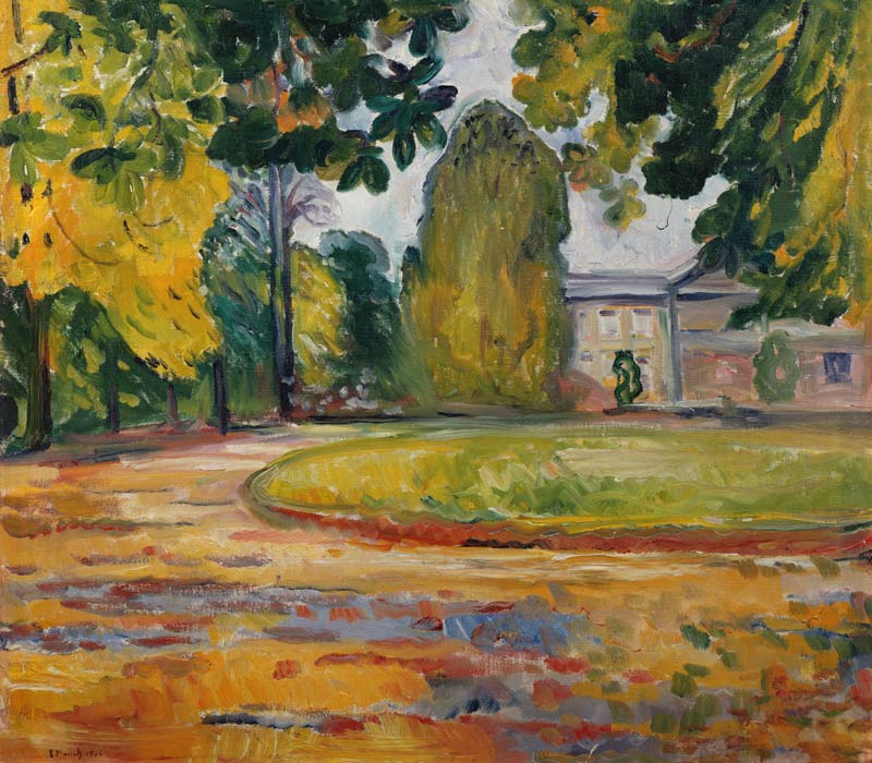 Park in Kösen a Edvard Munch