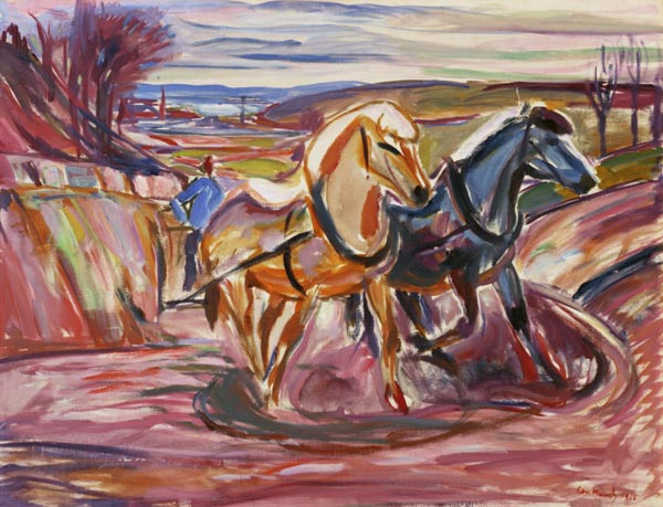 Munch, Horses a Edvard Munch