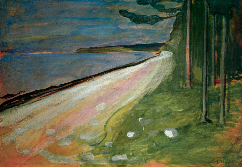 Munch, Beach near Asgardstrand a Edvard Munch