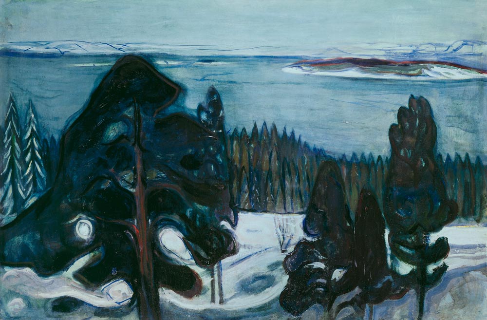 Winter Night a Edvard Munch