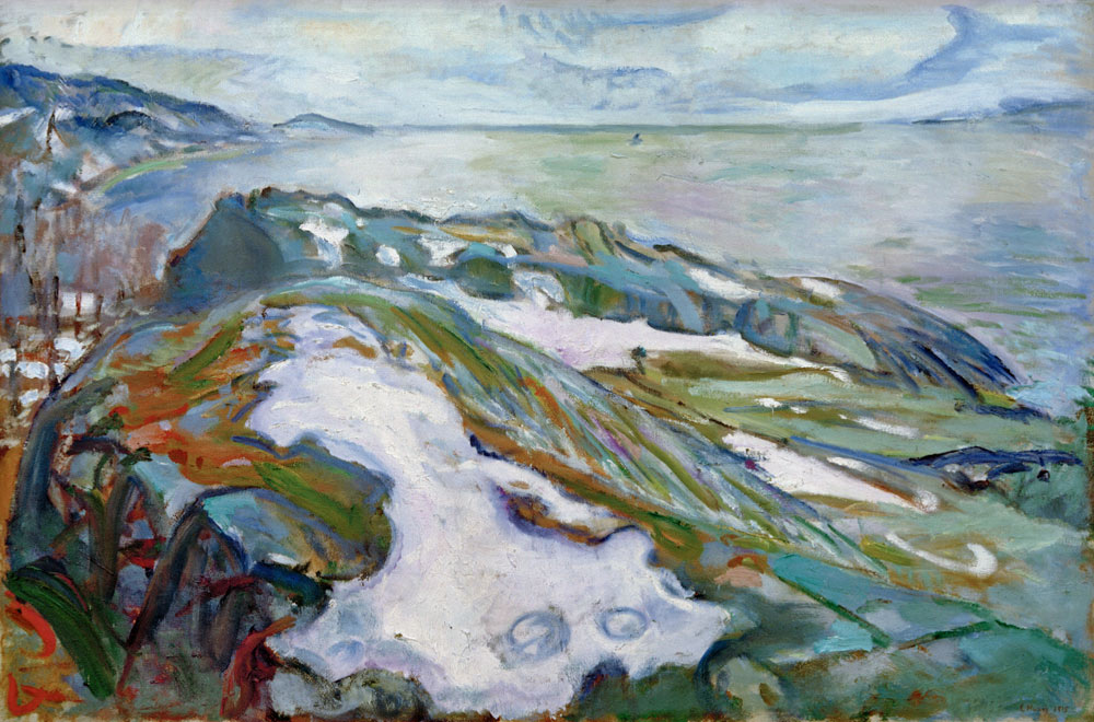 Winter landscape a Edvard Munch