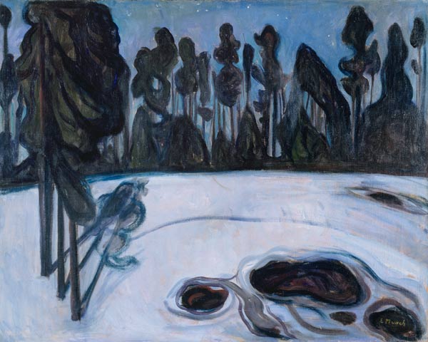 Winter landscape a Edvard Munch