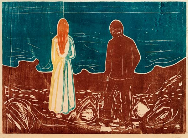 Two People (The Lonely Ones) a Edvard Munch