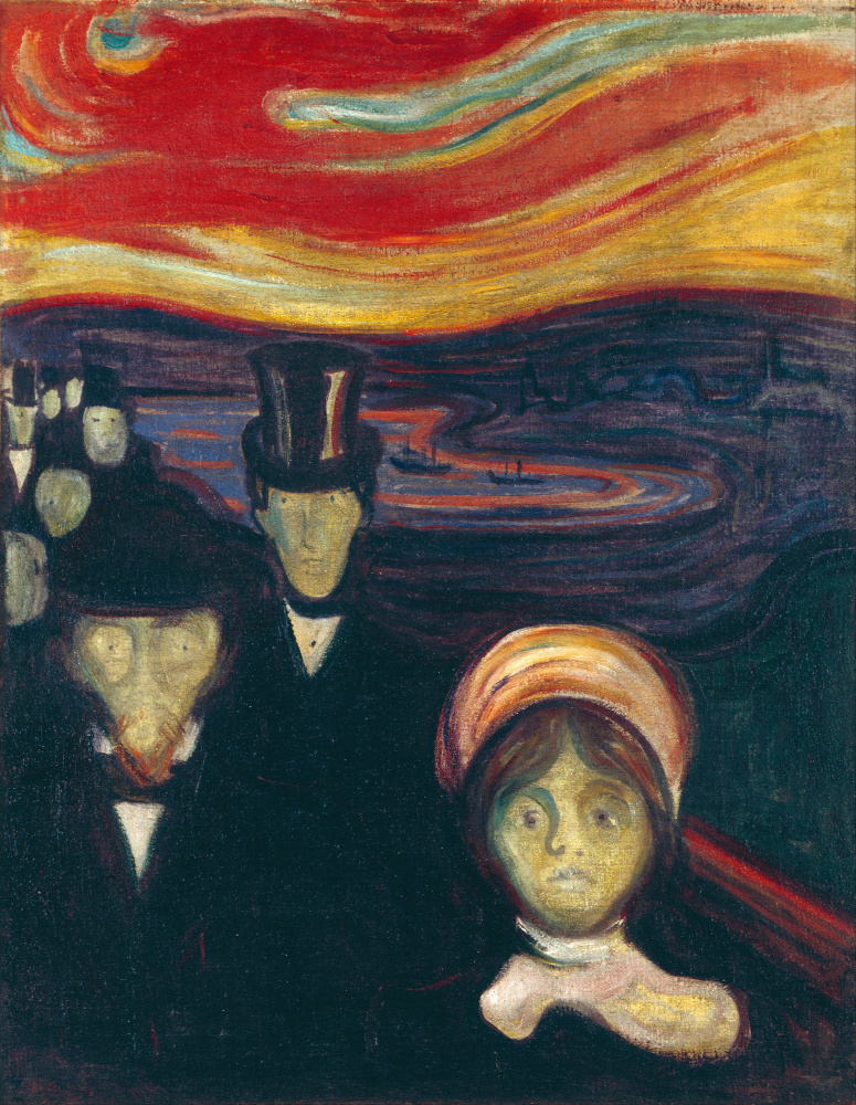 Anxiety a Edvard Munch