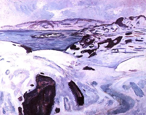 Coastal Scenery-Winter  a Edvard Munch