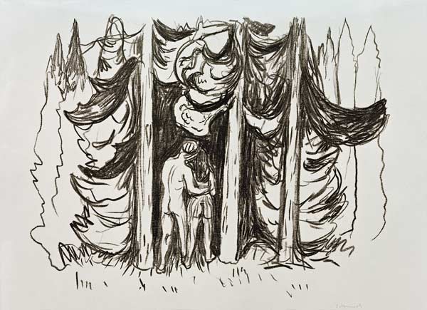 The Forest from Alpha og Omega a Edvard Munch