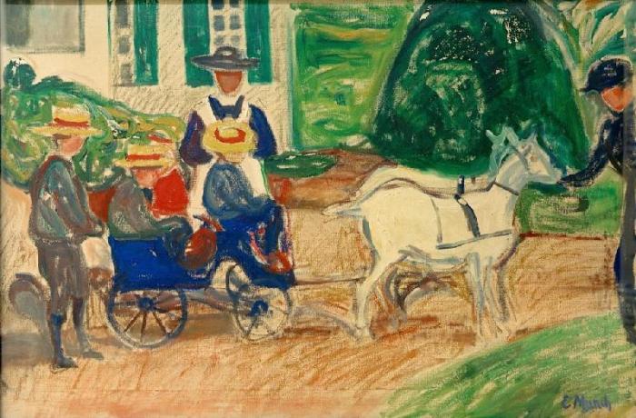 The Goat and Cart a Edvard Munch