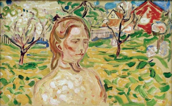 Munch, Woman in a garden a Edvard Munch