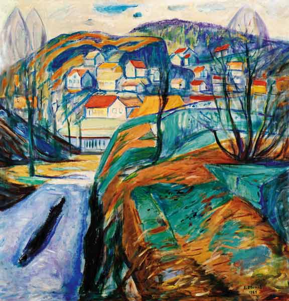 Frühling in Kragero a Edvard Munch