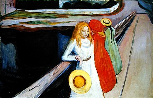 Girls on the Bridge  a Edvard Munch
