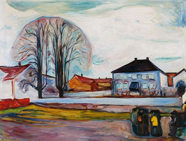 House in Aasgaardstrand a Edvard Munch