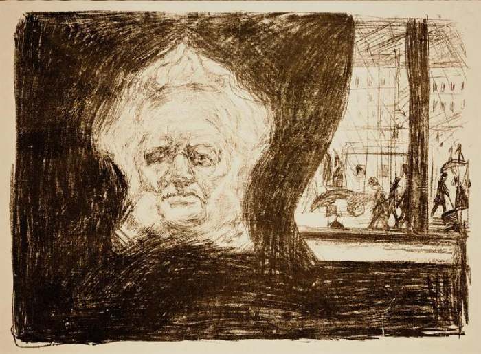 Ibsen in the Cafe of the Grand Hotel a Edvard Munch