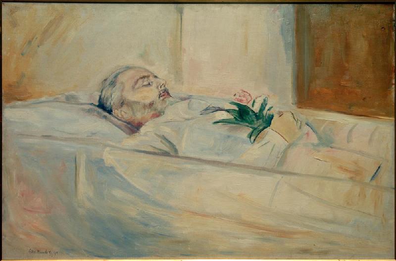 John Hazeland on his Deathbed a Edvard Munch