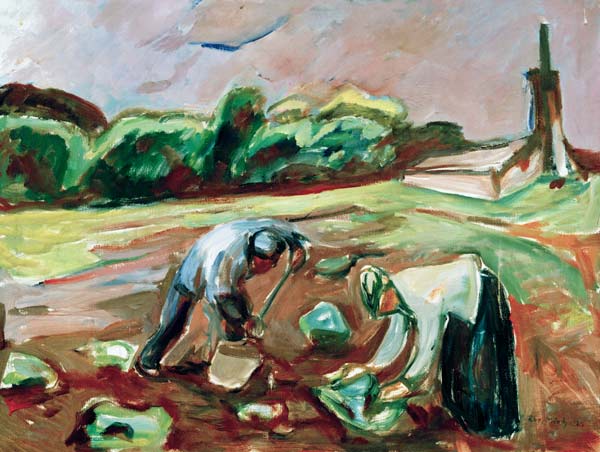 Munch, Potato harvest a Edvard Munch