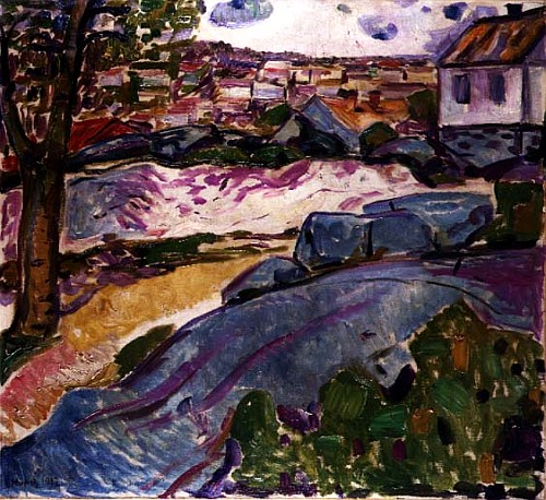 Landscape at Kragero a Edvard Munch