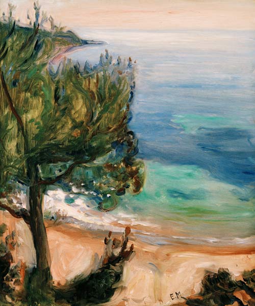 Landscape near Nice a Edvard Munch
