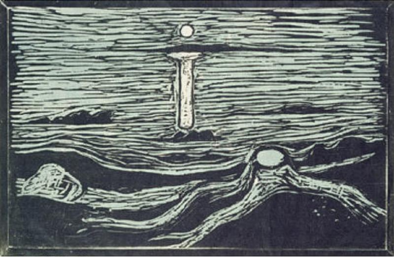 Meereslandschaft a Edvard Munch