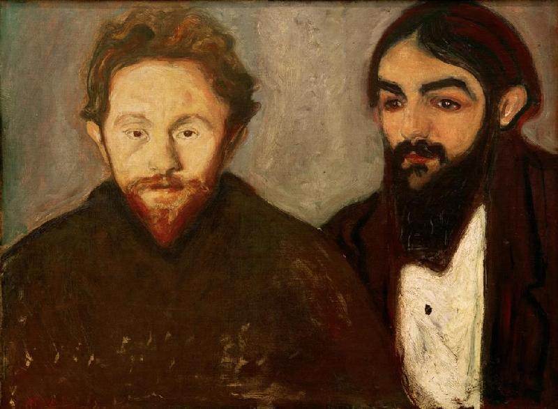 Paul Herrmann and Paul Contard a Edvard Munch