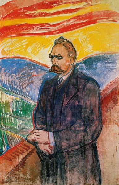 Portrait of Friedrich Nietzsche a Edvard Munch