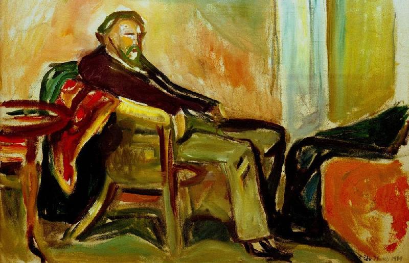 Munch, Self portrait influenza a Edvard Munch