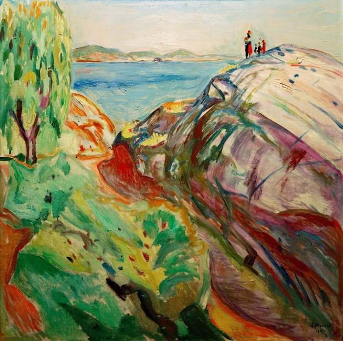 Summer and coast a Edvard Munch