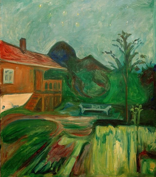 Summer Night.  Aasgaardstrand a Edvard Munch