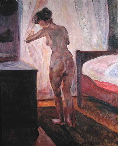 Standing Nude at the Window a Edvard Munch