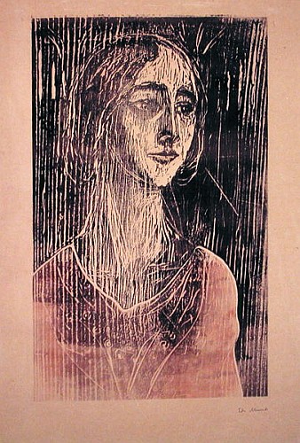 The Gothic Girl  a Edvard Munch
