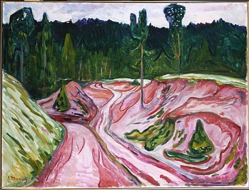 Thueringer Wald a Edvard Munch