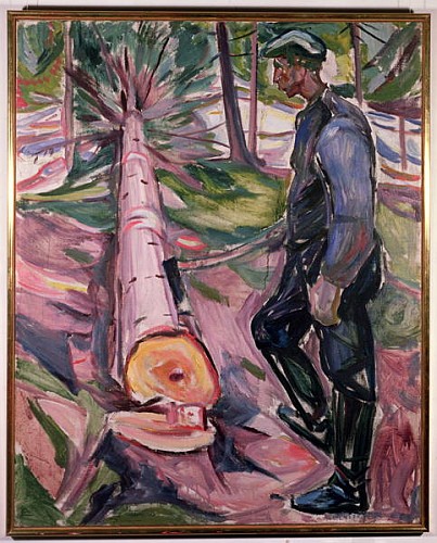 The Woodcutter  a Edvard Munch