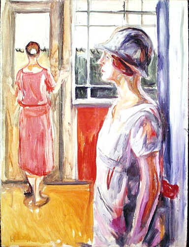 Two Women on a Veranda a Edvard Munch
