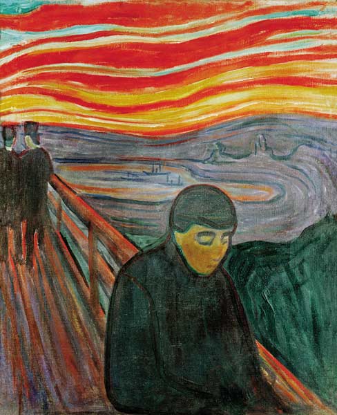 Verzweiflung a Edvard Munch