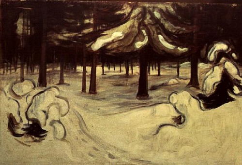 Winter a Edvard Munch