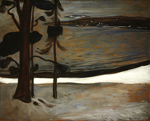 Winter in Nordstrand a Edvard Munch