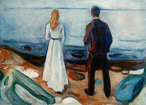 Two people. The lonely a Edvard Munch