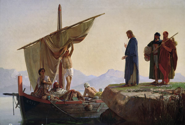 Christ Calling the Apostles James and John a Edward Armitage