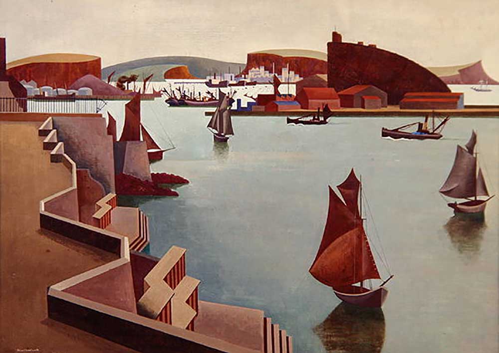 The Cattewater, Plymouth Sound, 1920-23 a Edward Alexander Wadsworth