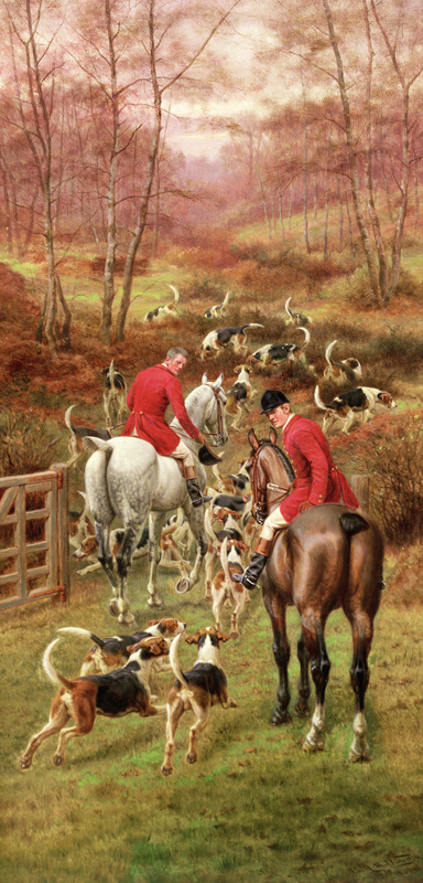 Hunting Scene a Edward Algernon Stuart Douglas