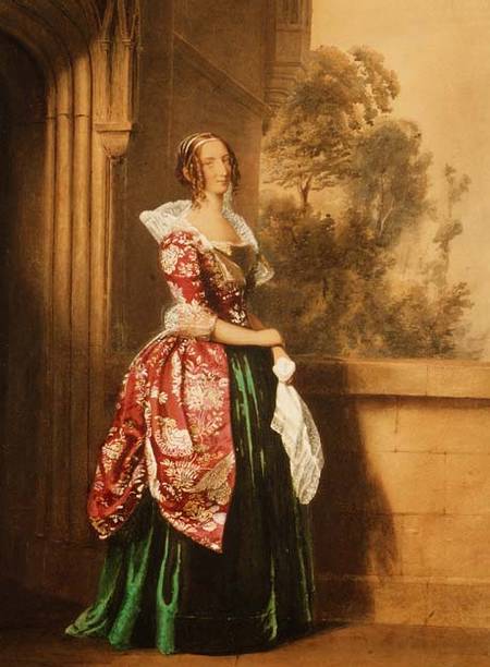 A Lady in her Costume Worn at the Eglington Tournament a Edward Henry Corbould