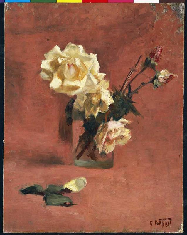 Rosen in einem Glas. a Edward Henry Potthast