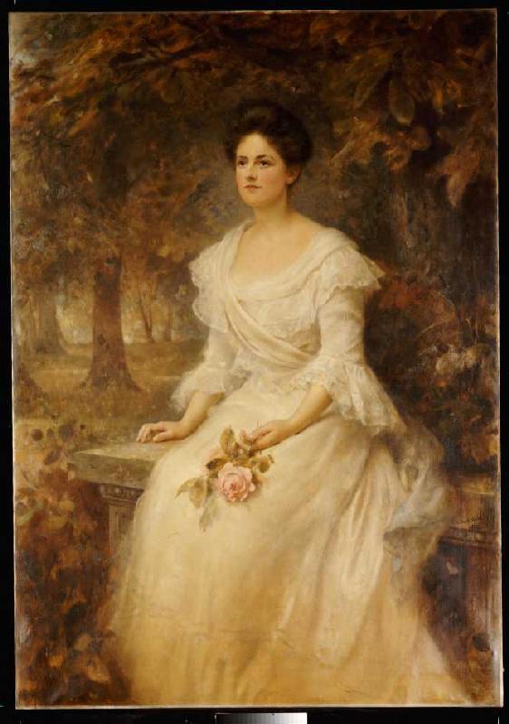 Portrait einer Dame a Edward Hughes