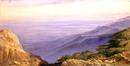 The Plain of Lombardy from Monte Generoso a Edward Lear
