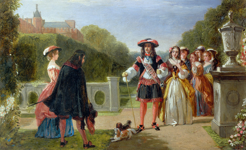 King Charles II (1630-85) and Nell Gwynne (1650-87) a Edward Matthew Ward